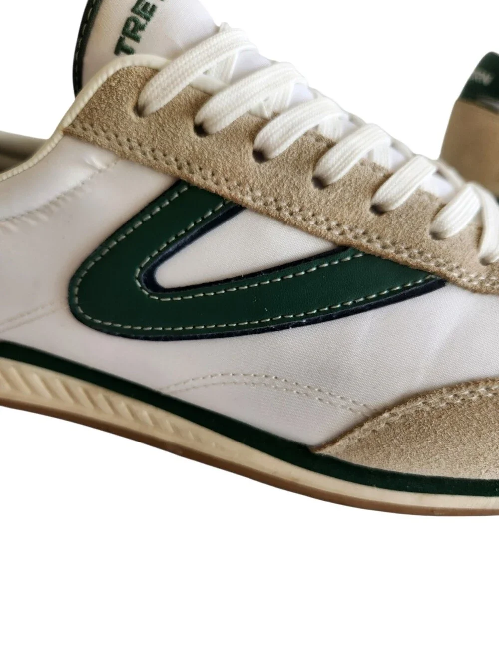 TRETORN Kristine Low Profile Sneakers Retro Green White Shoe Size 10
